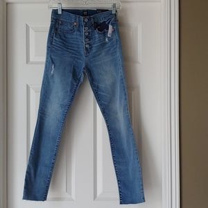 GAP high rise true skinny ankle